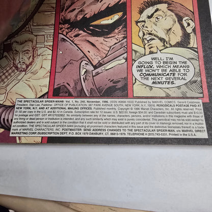 Spectacular Spider-Man #240 (1996) Marvel VF Direct Edition