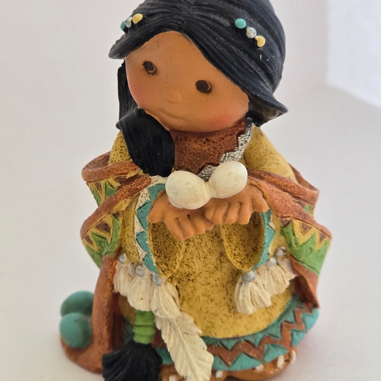 Friends of the Feather Figurine – Girl Holding Eggs – Enesco – Karen Hahn