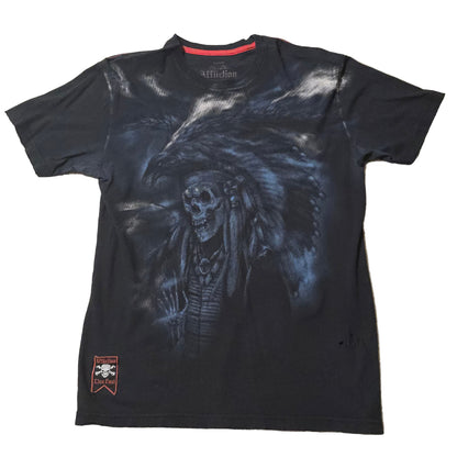 Affliction Red Label Skull Chief Tee – Limited Edition – Men’s Large