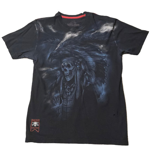 Affliction Red Label Skull Chief Tee – Limited Edition – Men’s Large