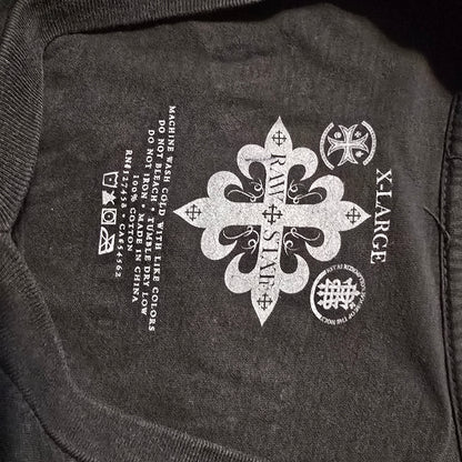 Raw State Faith & Honor Skull Wings Tee Men’s XL 1953 Graphic