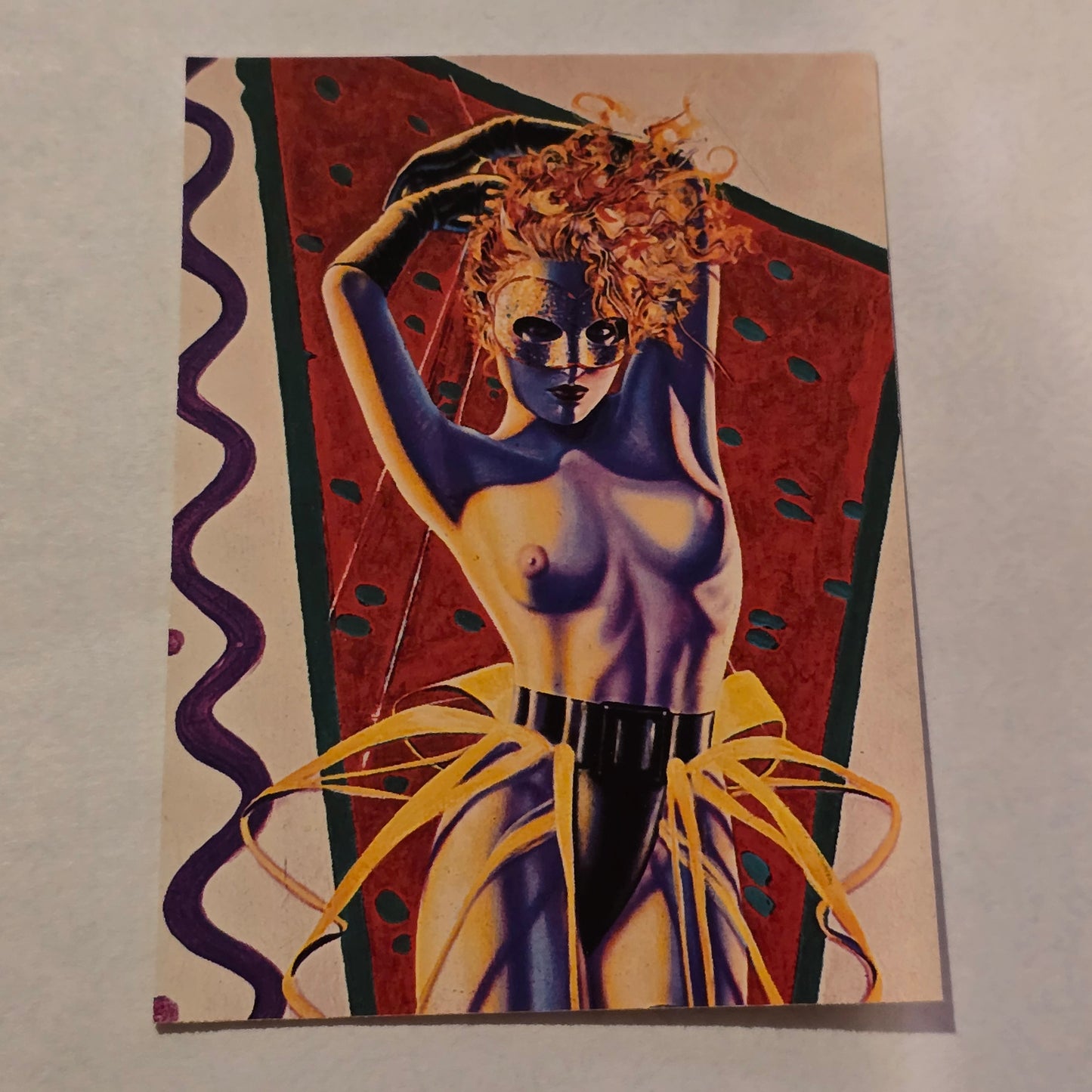 Olivia DeBerardinis “Jambalaya” #35 (1986) Vintage Collector Trading Card