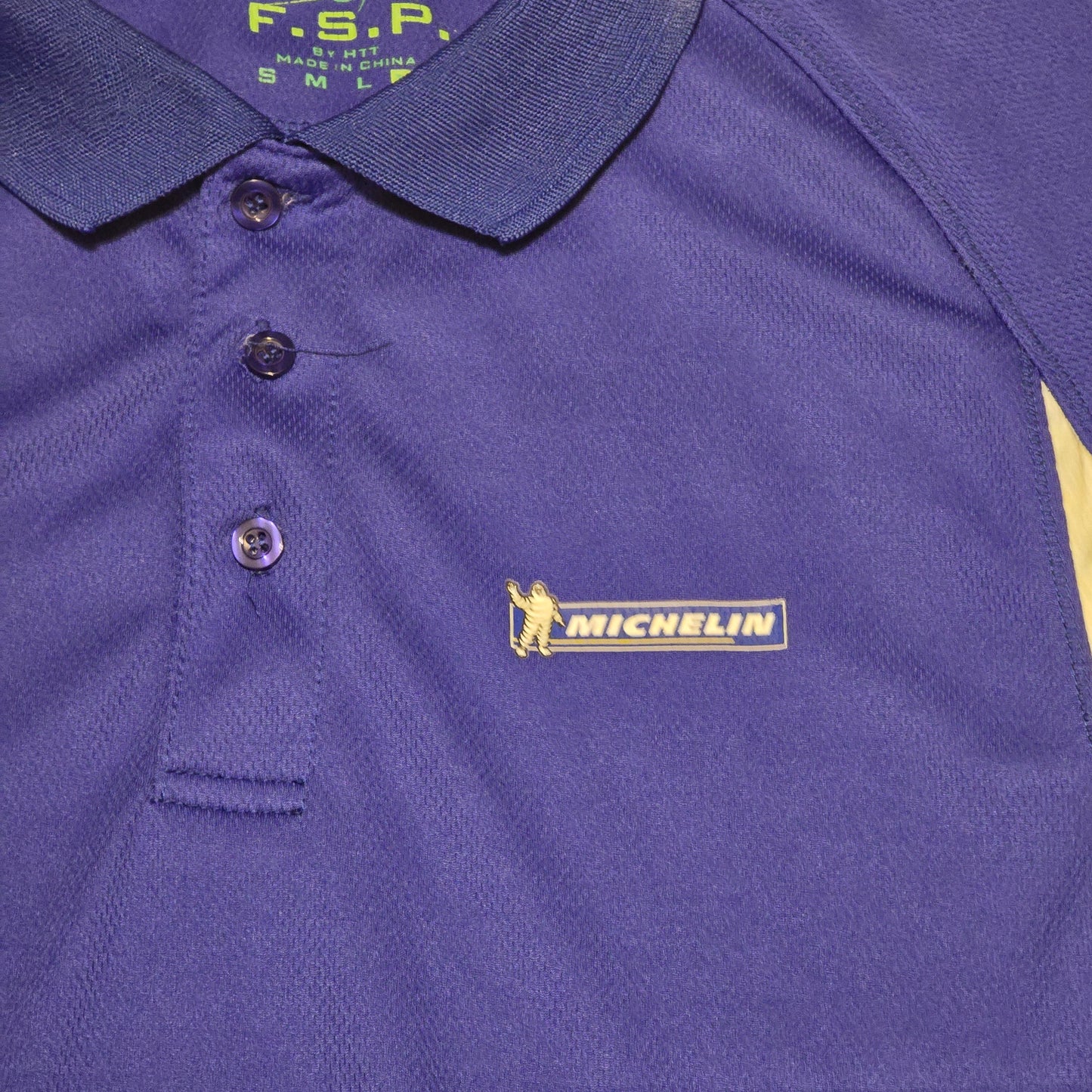 Michelin F.S.P. by HTT Performance Polo Shirt Blue White XL