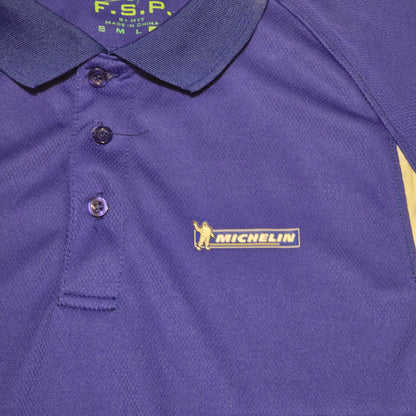 Michelin F.S.P. by HTT Performance Polo Shirt Blue White XL