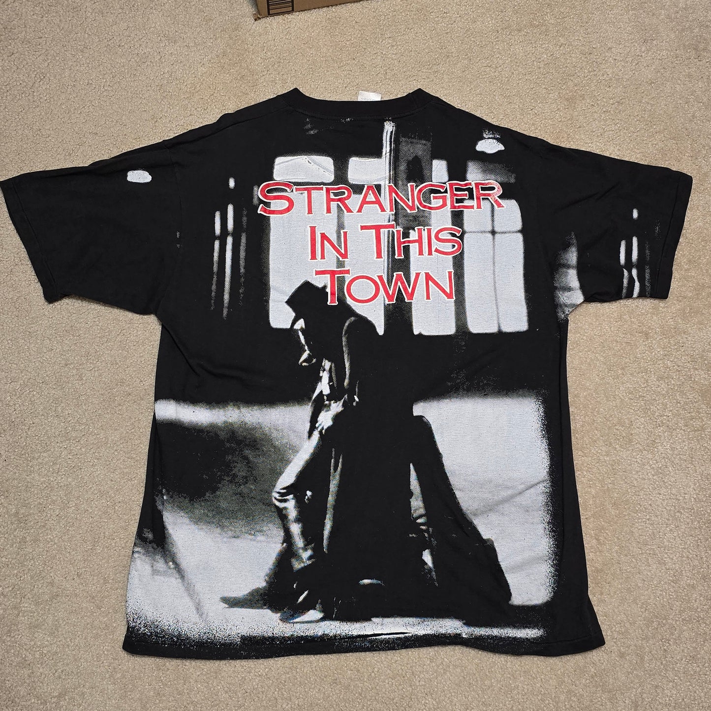 Vintage 1991 Richie Sambora Stranger in This Town T-Shirt Made in France XL