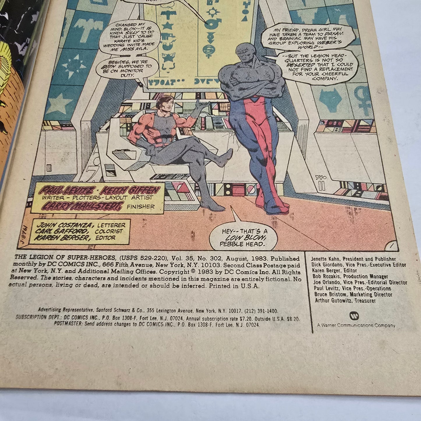 The Legion of Super-Heroes #302 (1983) Lightning Lad vs Lightning Lord
