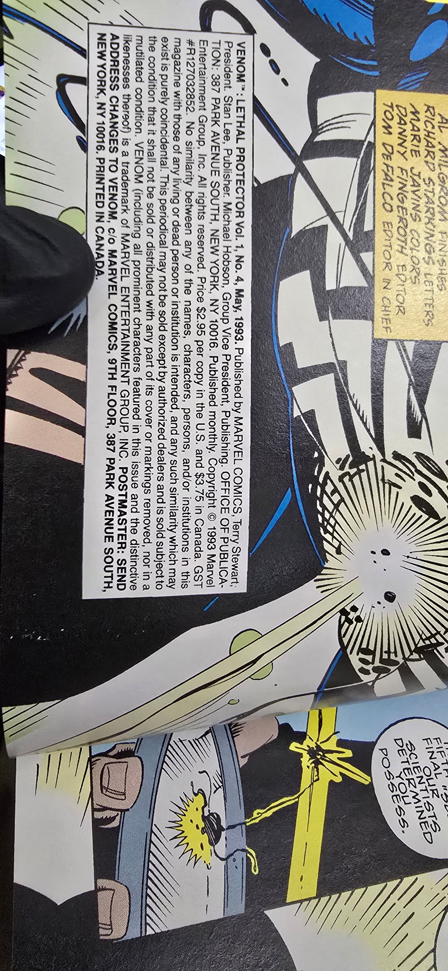 Venom: Lethal Protector #4 (1993) – Marvel Comics