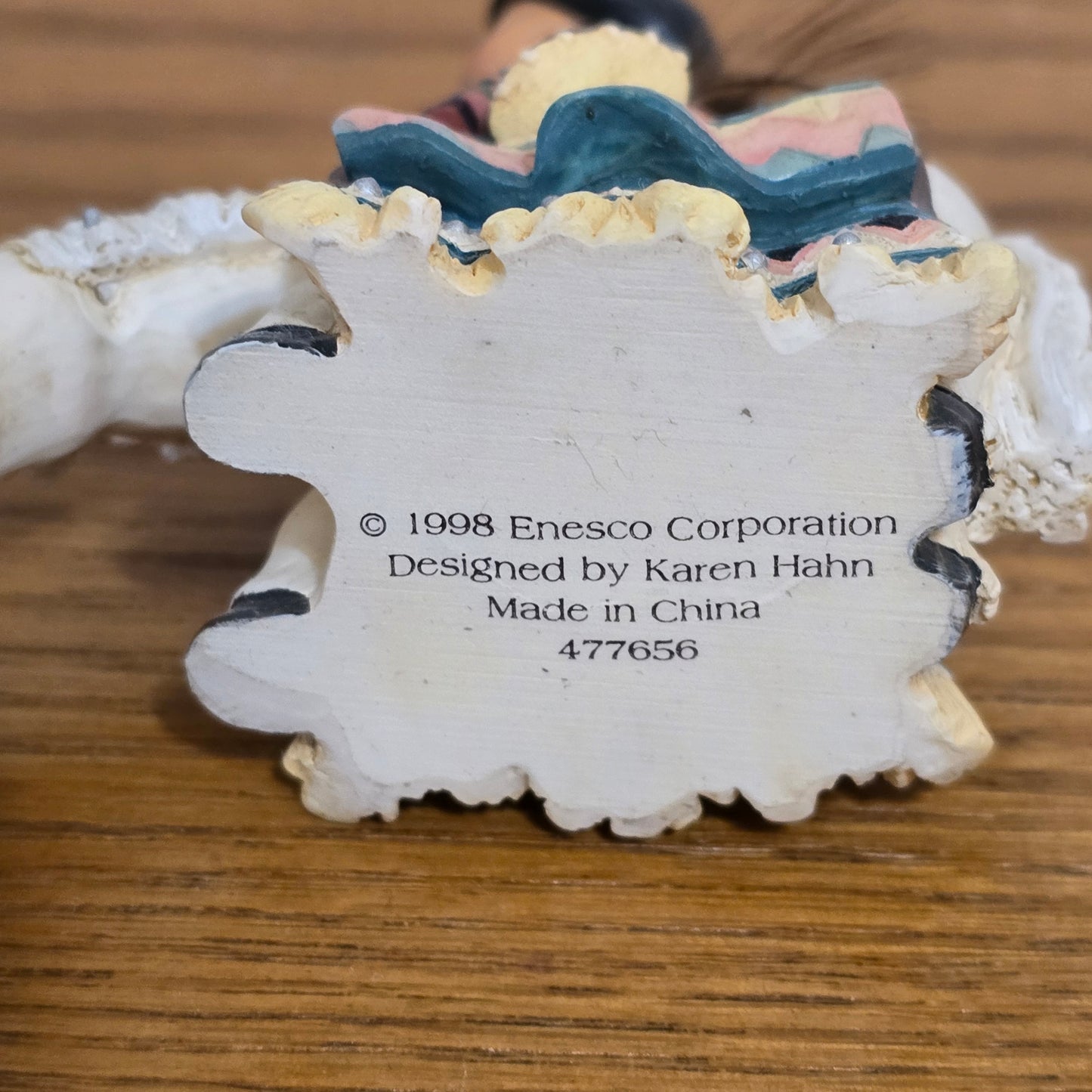 1998 Enesco Friends of the Feather Girl on Horse Figurine by Karen Hahn