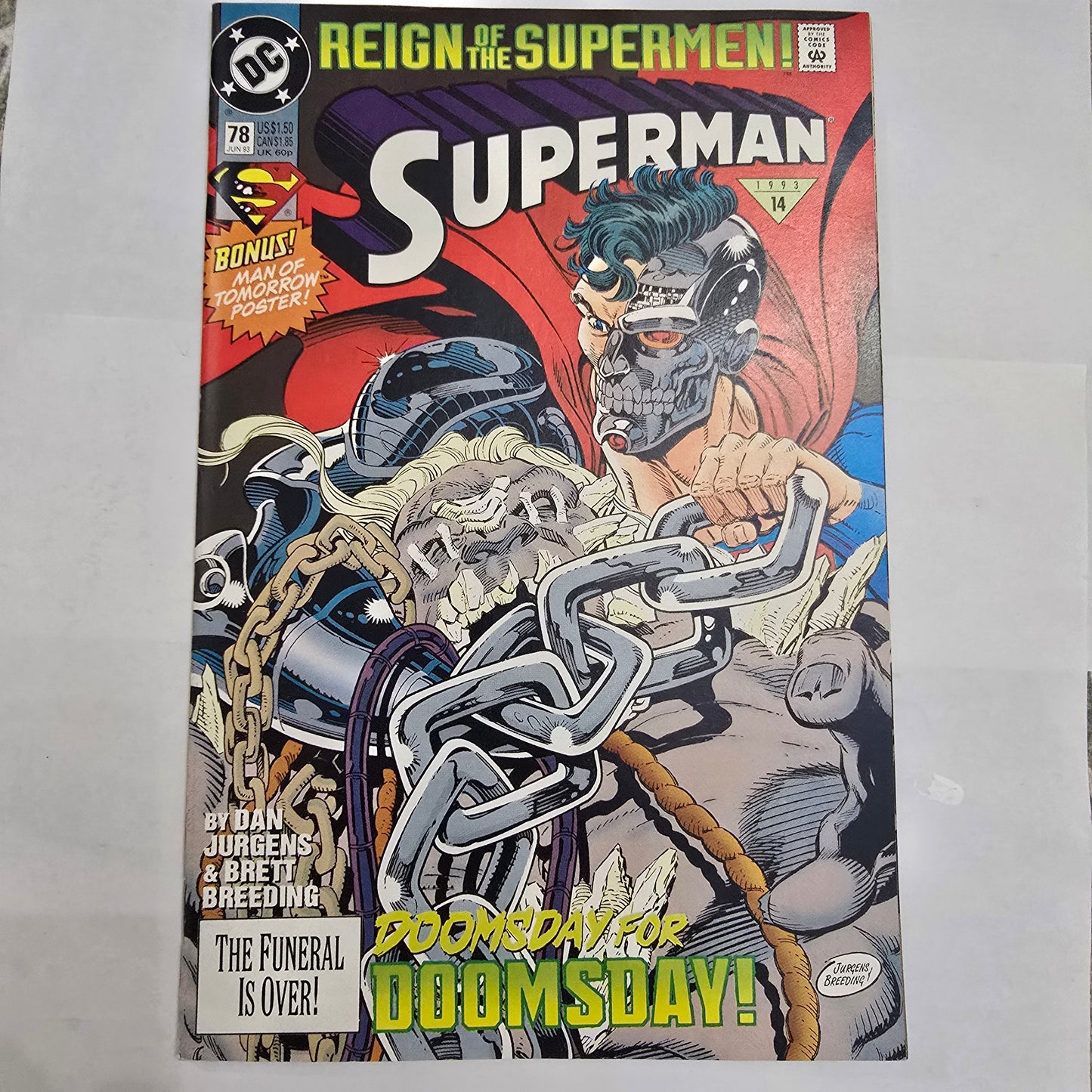 Superman #78 (1993) Reign of the Supermen DC VF