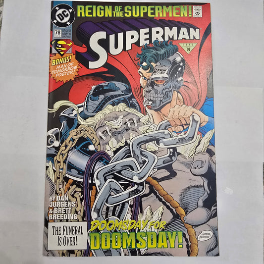 Superman #78 (1993) Reign of the Supermen DC VF