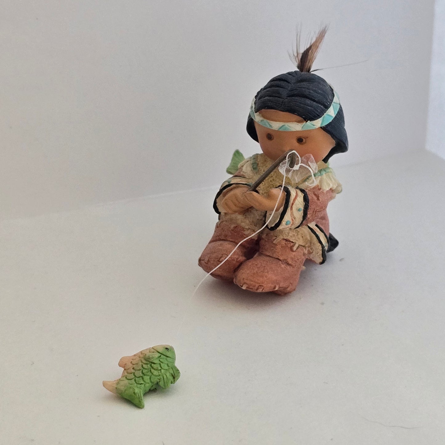 1998 Enesco Friends of the Feather Fishing Figurine 477613