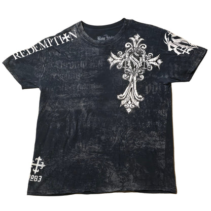 Raw State Redemption Cross Graphic Tee – Men’s Large