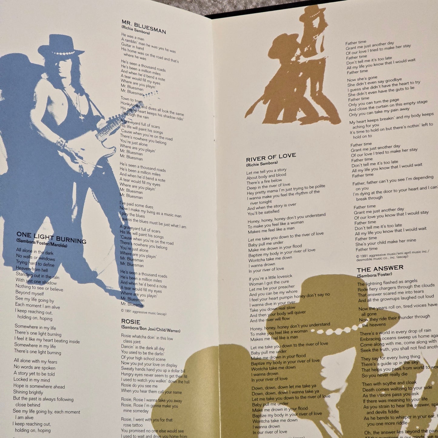 Vintage 1991 Richie Sambora – Stranger In This Town CD Longbox + Promo Pick Necklace