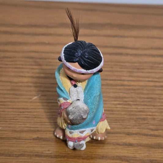 1994 Enesco Friends of the Feather “Dances With Wolf” Figurine by Karen Hahn