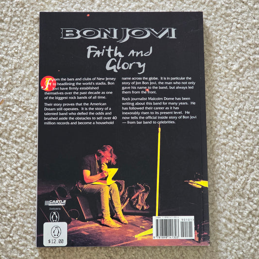 Vintage 1994 Bon Jovi Faith and Glory Book Official Story 90s Rock