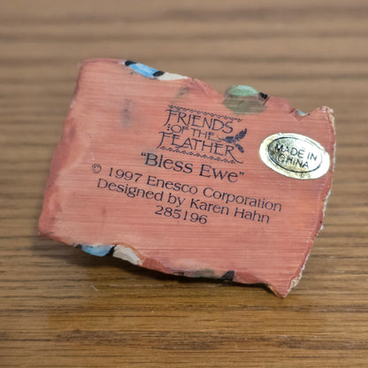 1997 Enesco Friends of the Feather “Bless Ewe” Figurine by Karen Hahn