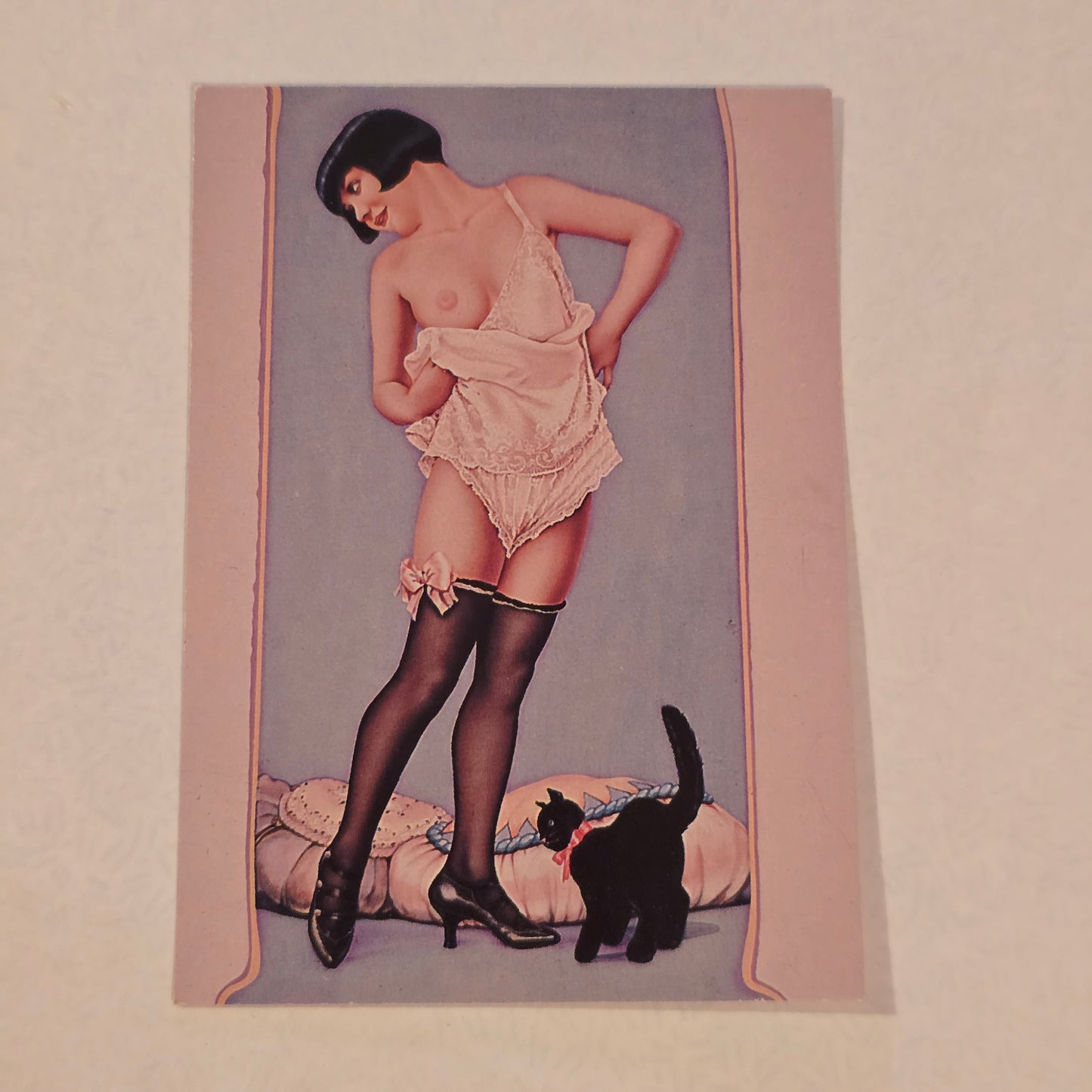 Olivia DeBerardinis “Catnip” #61 (1989) Vintage Pin-Up Trading Card