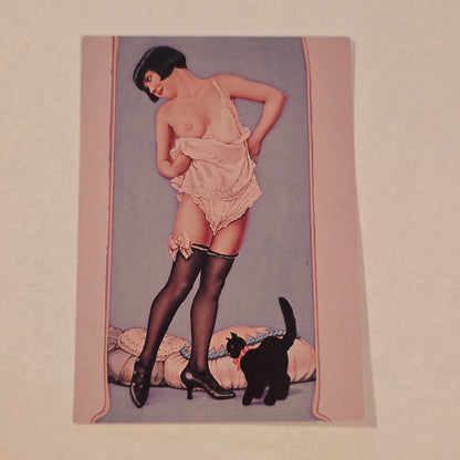 Olivia DeBerardinis “Catnip” #61 (1989) Vintage Pin-Up Trading Card