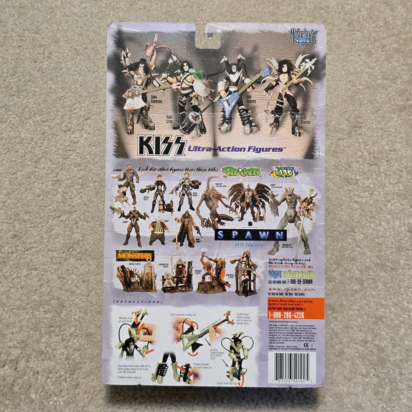 1997 KISS McFarlane Ultra Action Figures Full Set or Singles MOC