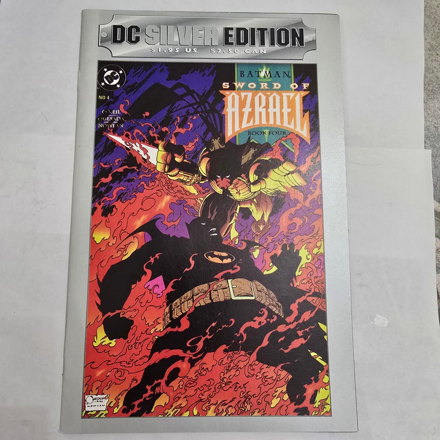 Batman: Sword of Azrael #4 Silver Edition (1992) DC VF