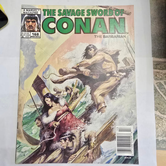 Savage Sword of Conan #168 (Dec 1989) Marvel Magazine