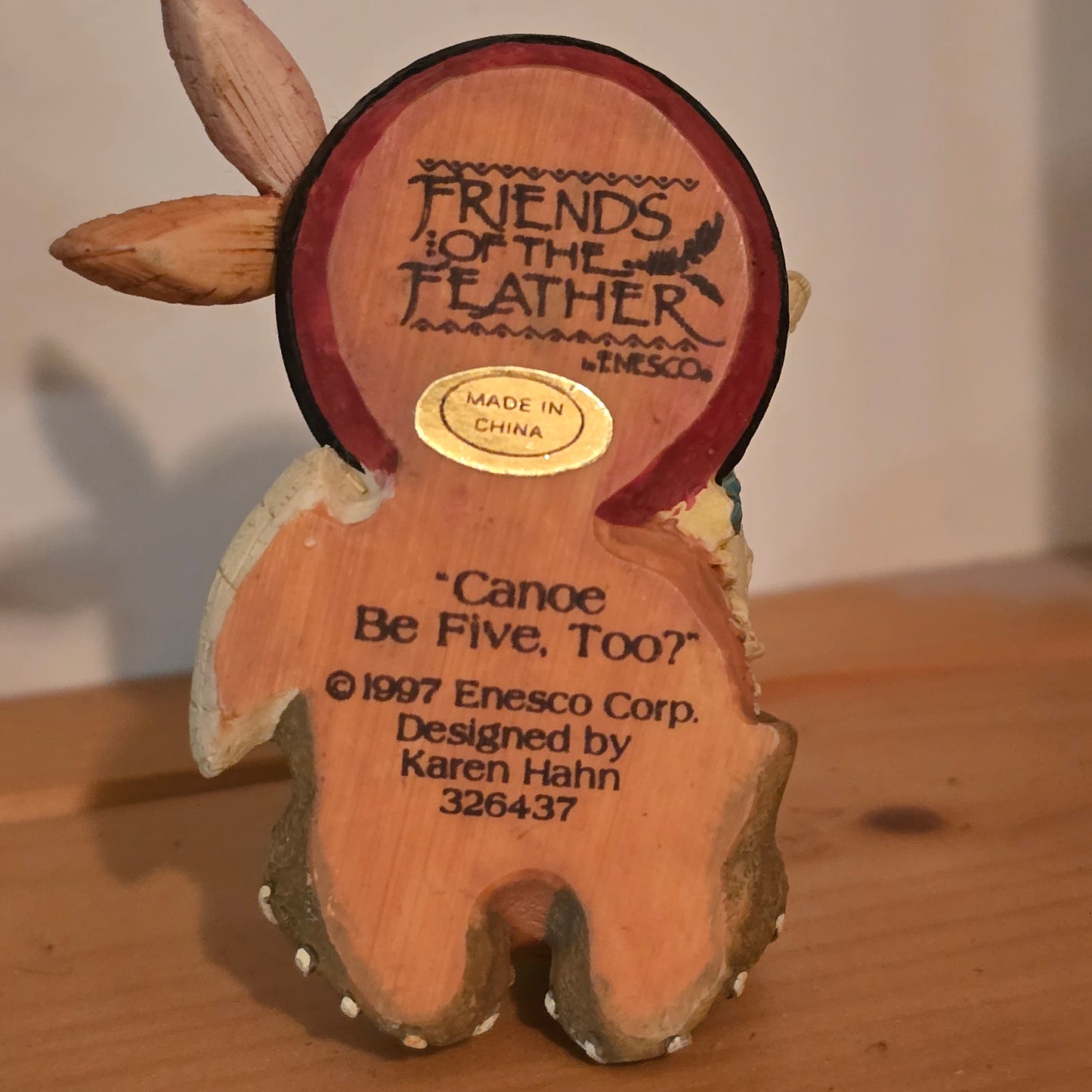 Friends of the Feather – “Canoe Be Five, Too?” – 1997 Enesco Figurine #326437