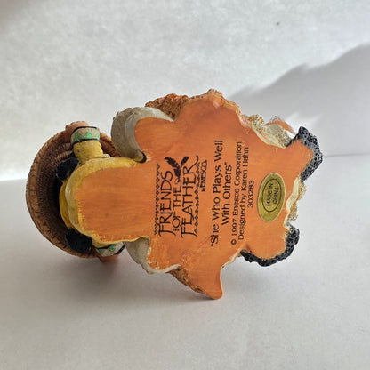 1997 Friends of the Feather “She Who Plays Well With Others” Figurine – Enesco, Karen Hahn