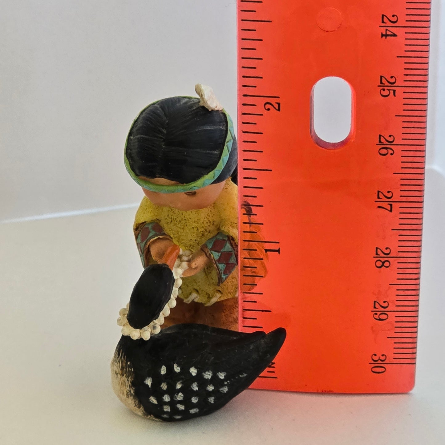 1998 Friends of the Feather Figurine – Girl With Goose – Enesco