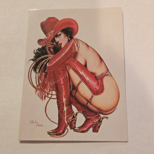 Olivia DeBerardinis “Cowgirl” #67 (1982) Vintage Collector Trading Card
