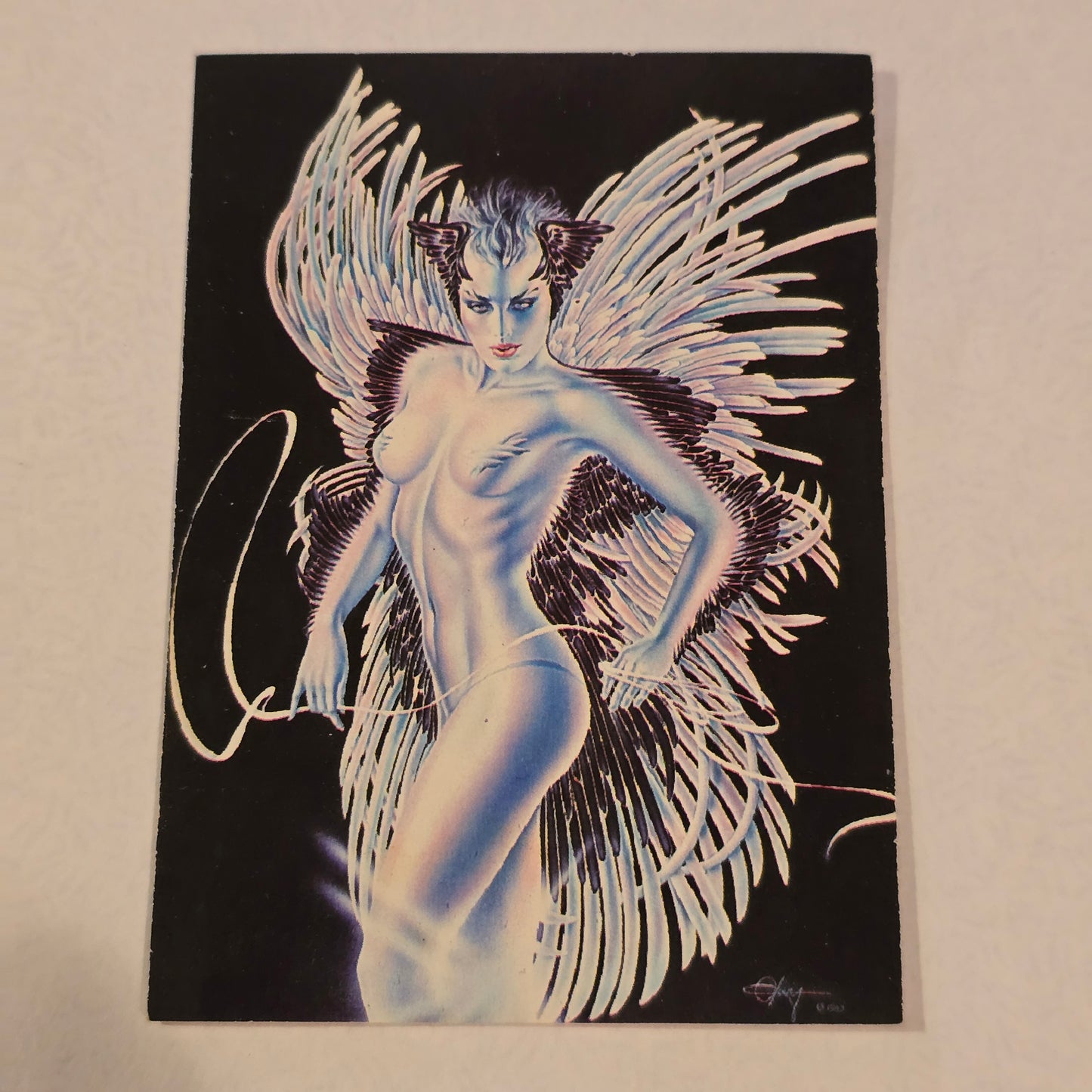 Olivia DeBerardinis “Winged Lady” #8 (1985) Vintage Collector Card