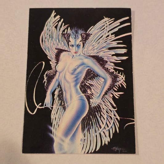 Olivia DeBerardinis “Winged Lady” #8 (1985) Vintage Collector Card