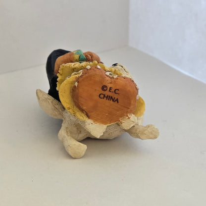 1998 Friends of the Feather – Girl with White Dog Figurine – Enesco – Karen Hahn