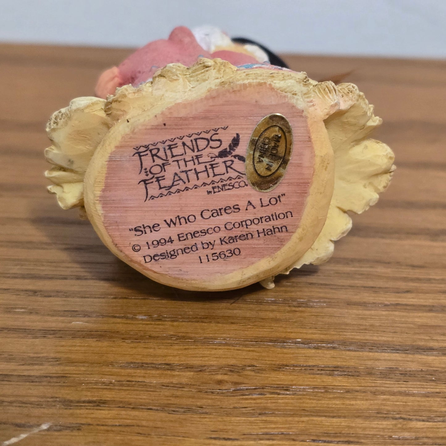 1994 Enesco Friends of the Feather “She Who Cares A Lot” Figurine by Karen Hahn