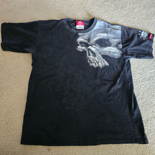Vintage JNCO Jeans Skull Graphic Tee Made USA Y2K Streetwear Shirt