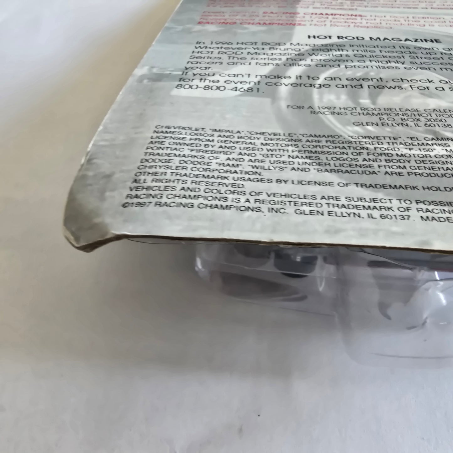 Racing Champions Hot Rod Magazine ’96 Camaro Issue #12 Die-Cast New Sealed