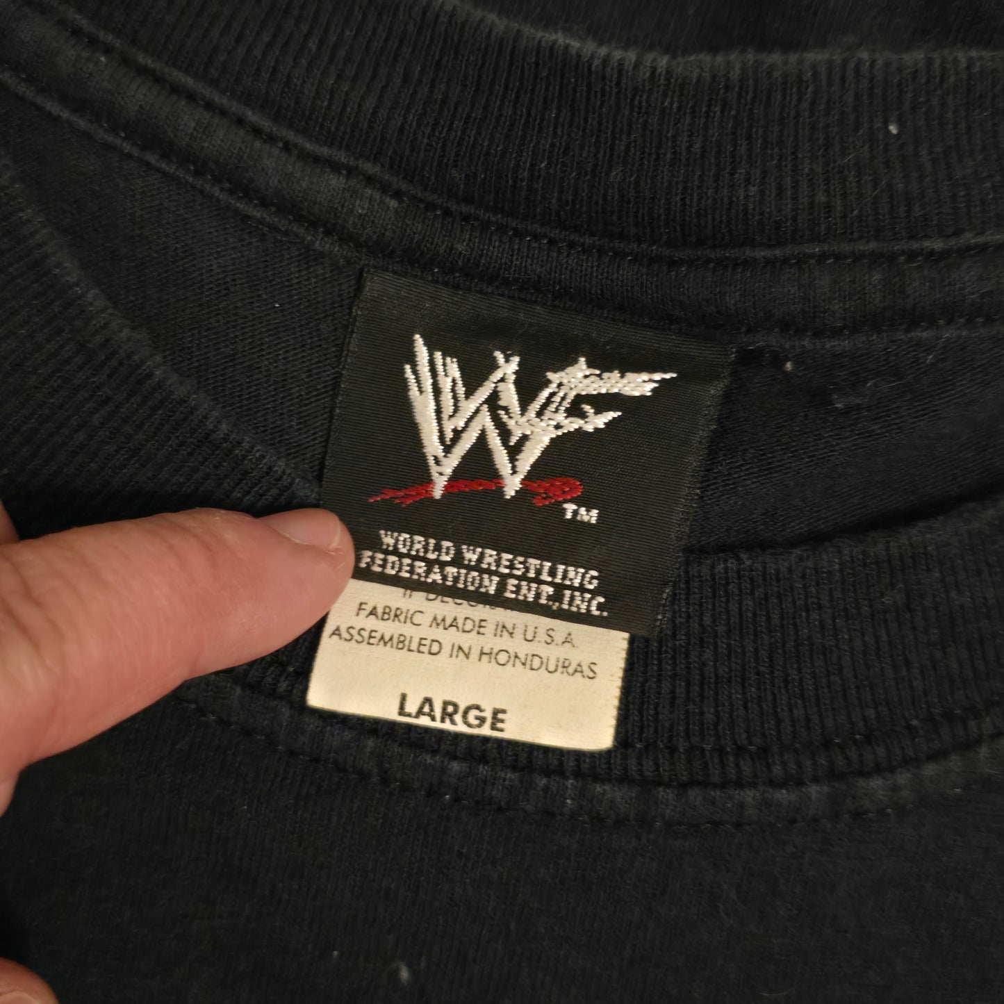 WWF Deadman Inc A Decade of Destruction T-Shirt Black Large Undertaker