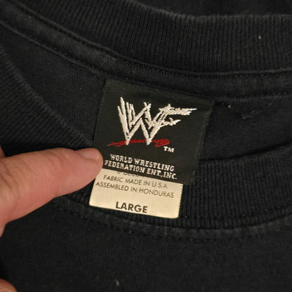 WWF Deadman Inc A Decade of Destruction T-Shirt Black Large Undertaker