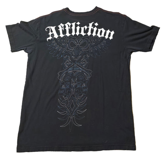 Affliction Red Label Skull Chief Tee – Limited Edition – Men’s Large