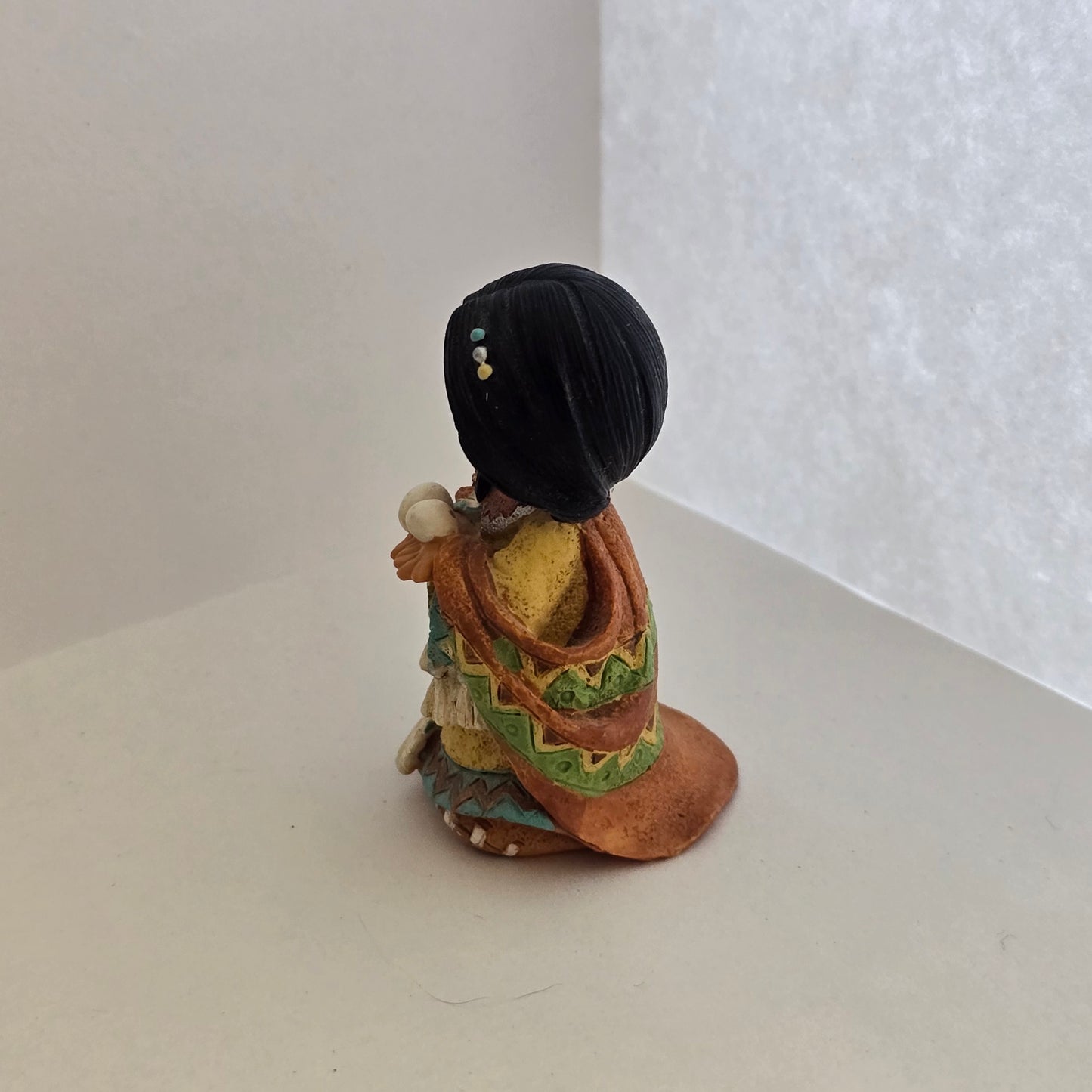Friends of the Feather Figurine – Girl Holding Eggs – Enesco – Karen Hahn