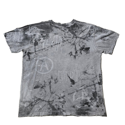 Affliction Criss Angel Mindfreak Tee Men’s Large Gray Distressed USA