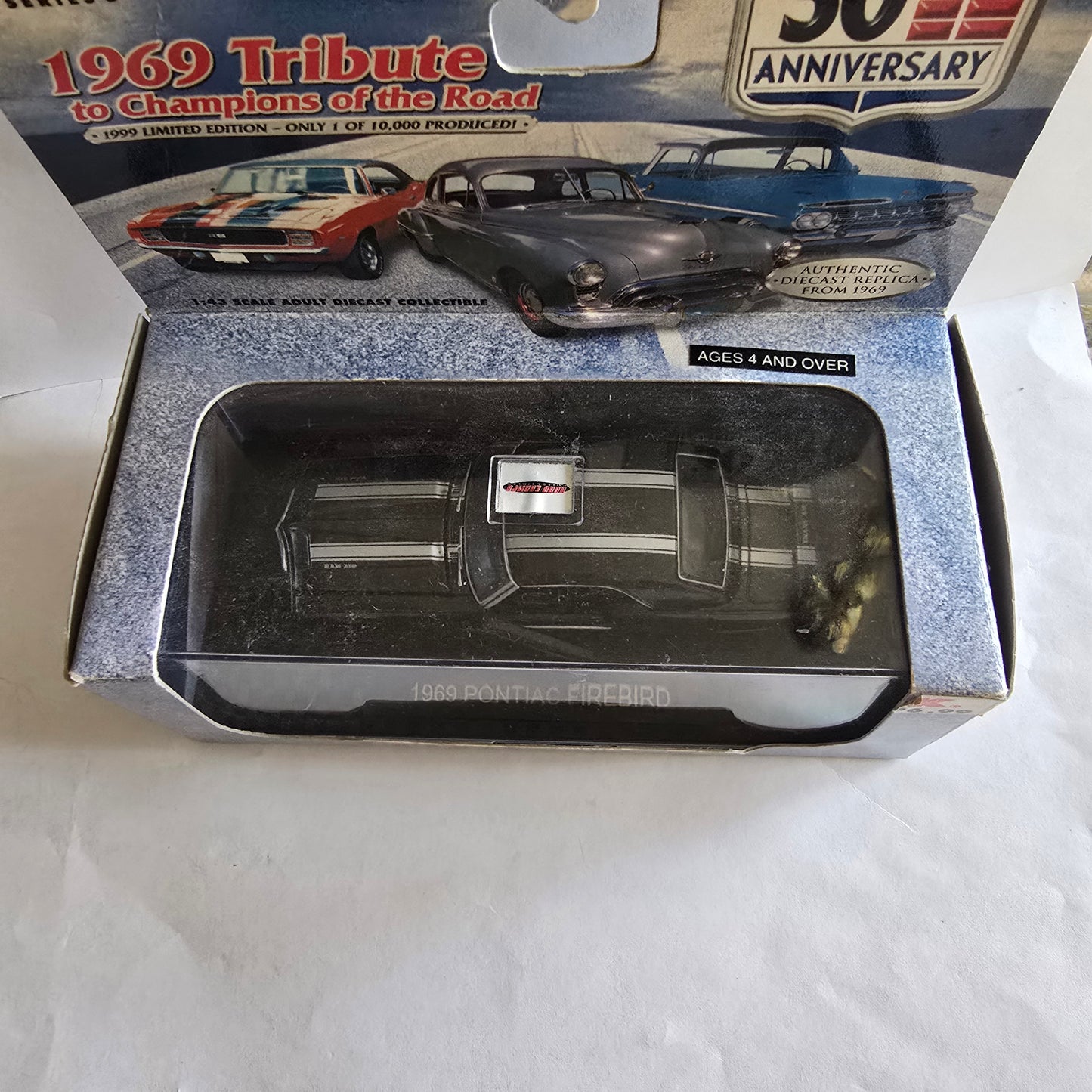 Road Champs 1969 Tribute Series 3 Die-Cast Collectible 1:43 w/ Display Case