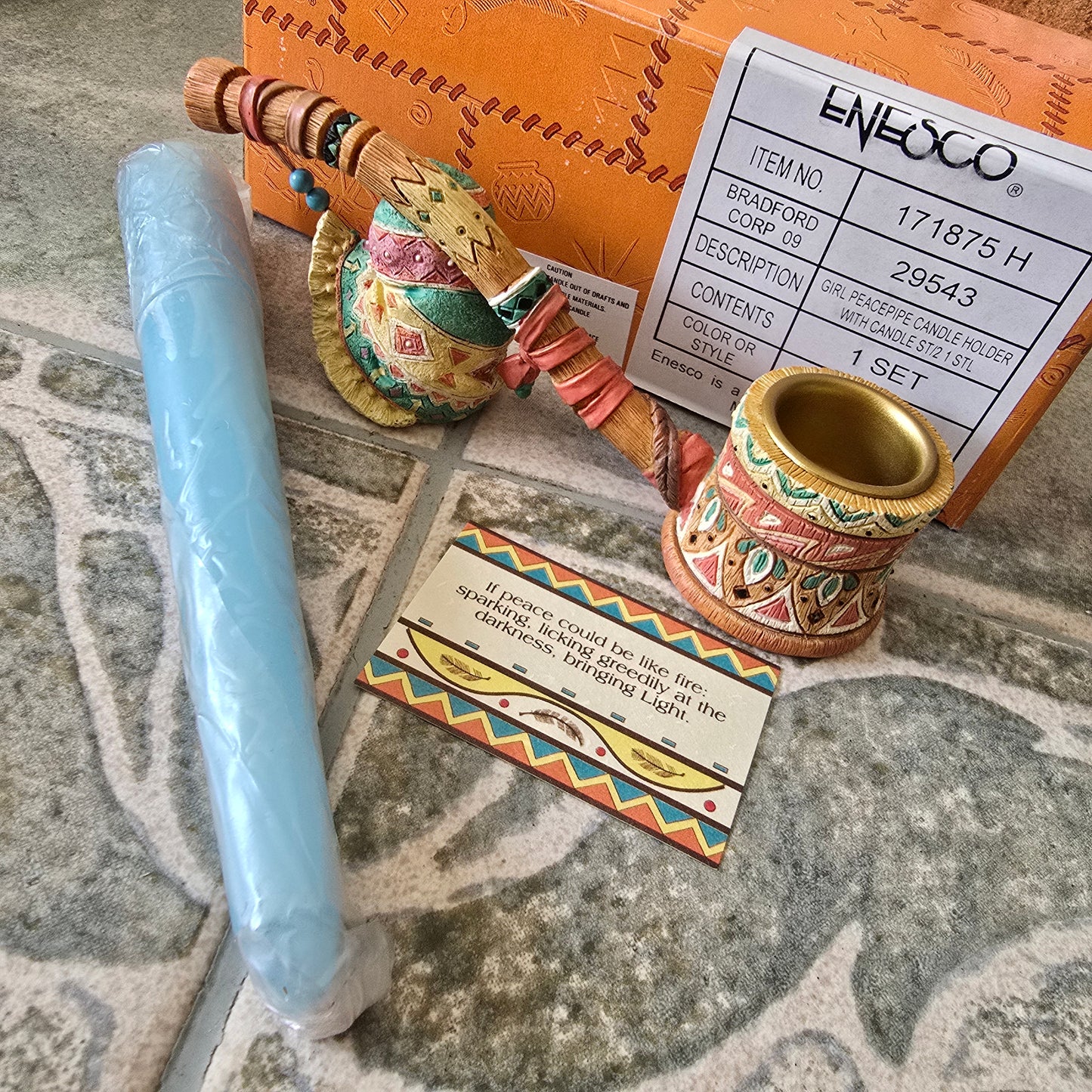 Enesco Friends of the Feather – Pipe Figurine – 1995 (Item #171875)