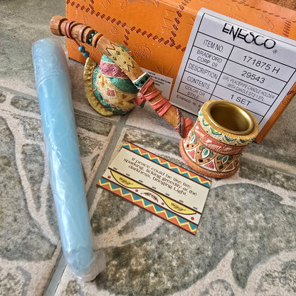 Enesco Friends of the Feather – Pipe Figurine – 1995 (Item #171875)