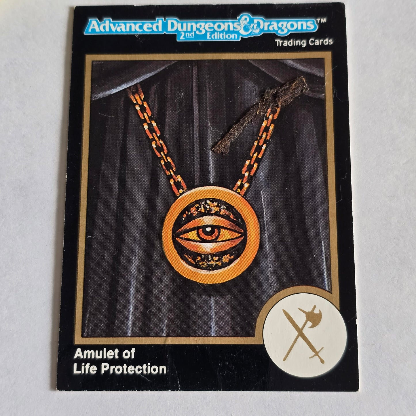 AD&D 2E “Amulet of Life Protection” R1 Rare Trading Card (1991 TSR)