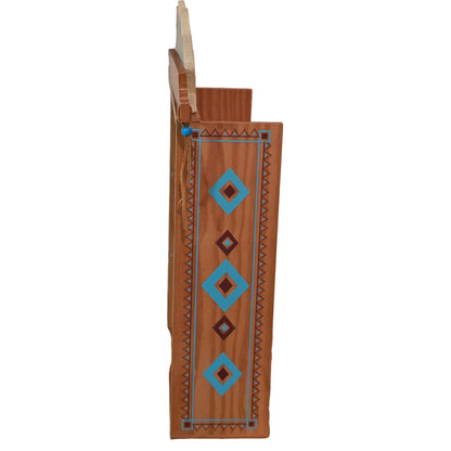 Enesco Friends of the Feather Wooden Display Shelf – Southwestern Design