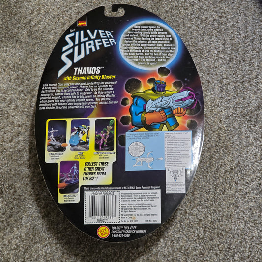 Vintage Thanos Toy Biz Silver Surfer 1997 Cosmic Power Blasters