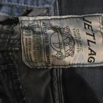 Jet Lag Camo Cargo Jeans – Blue/Gray Military Style Pants