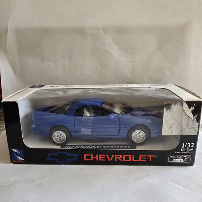 1997 Chevrolet Camaro SS 1:32 Die-Cast Pullback Model Blue NewRay Boxed
