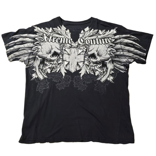 Xtreme Couture Winged Skull Graphic Tee – Men’s Large