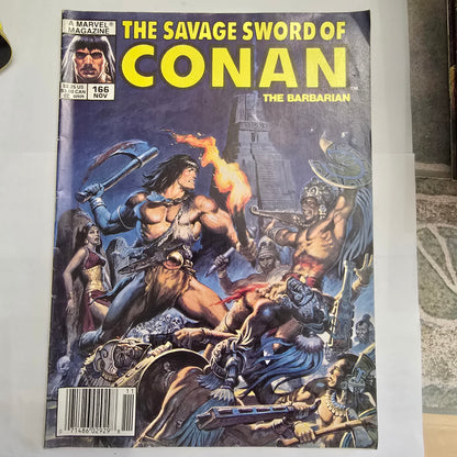 Savage Sword of Conan #166 (Nov 1989) Marvel Magazine